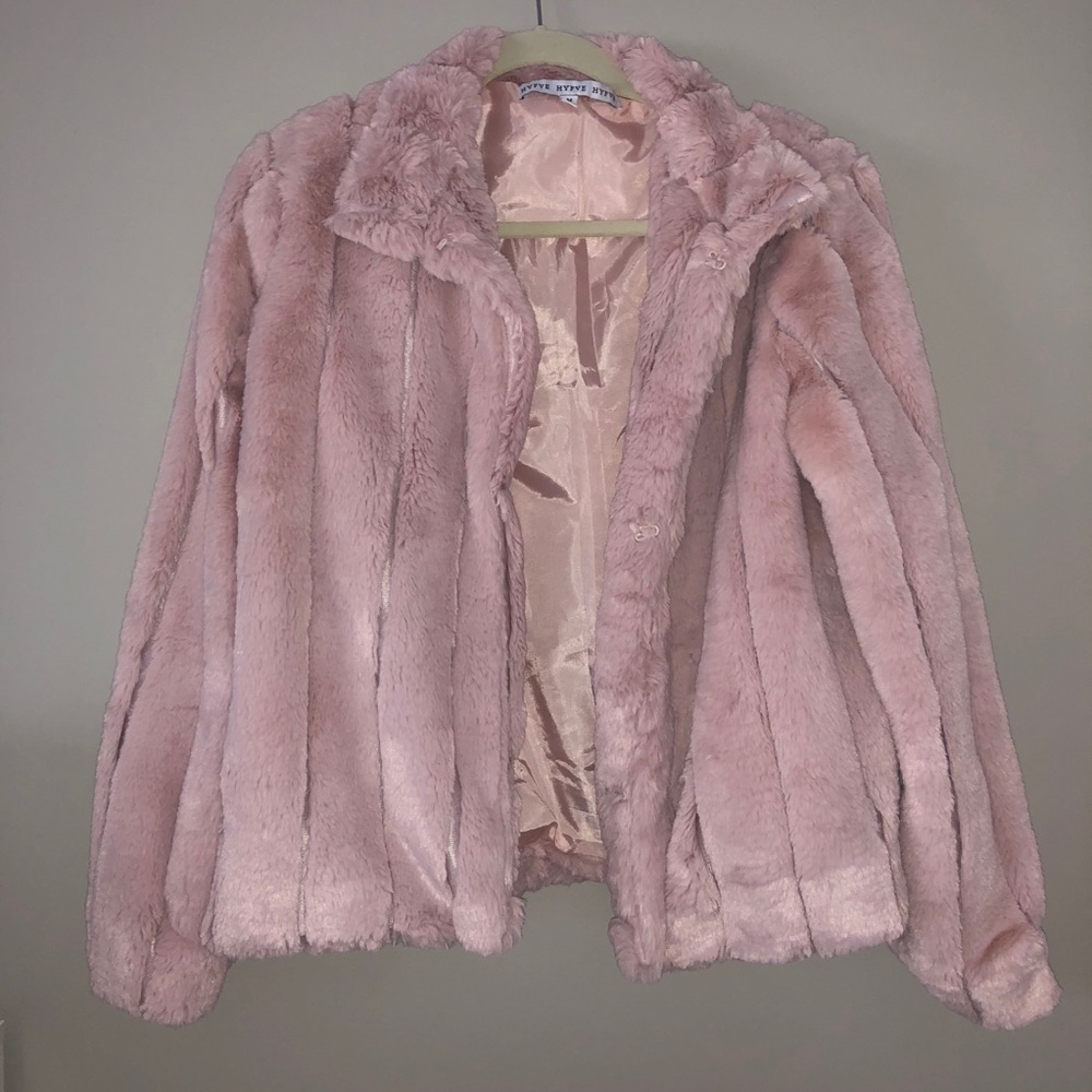Fluffy Pink Coat